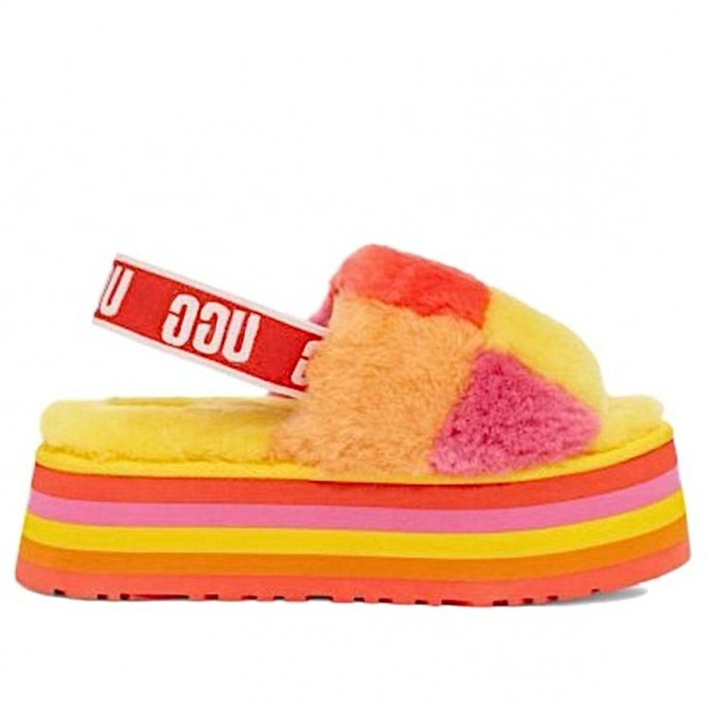 UGG Checkered Disco Slides